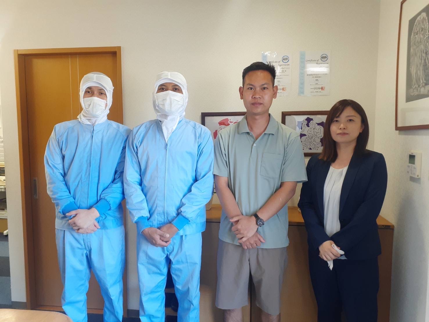 福岡県の食肉加工の企業様にミャンマー男性1名配属いたしました。