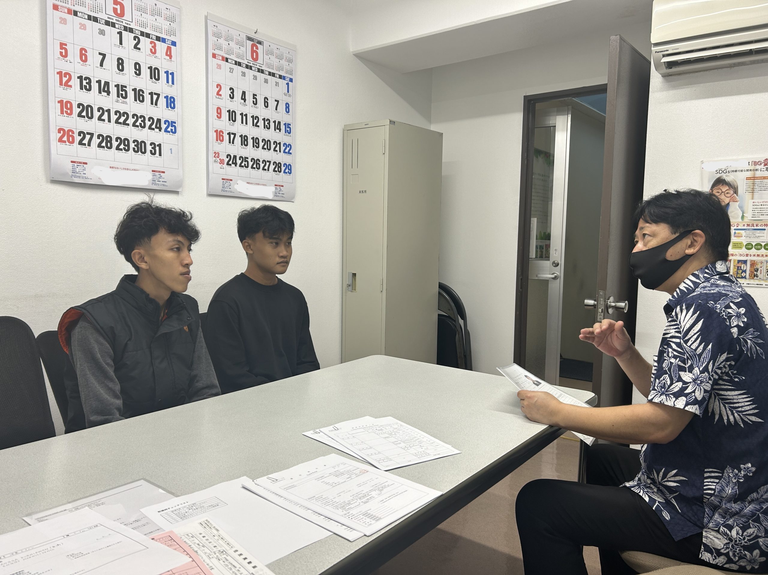 沖縄県の総菜製造業様に配属いたしました。（インドネシア男性2名 特定技能）