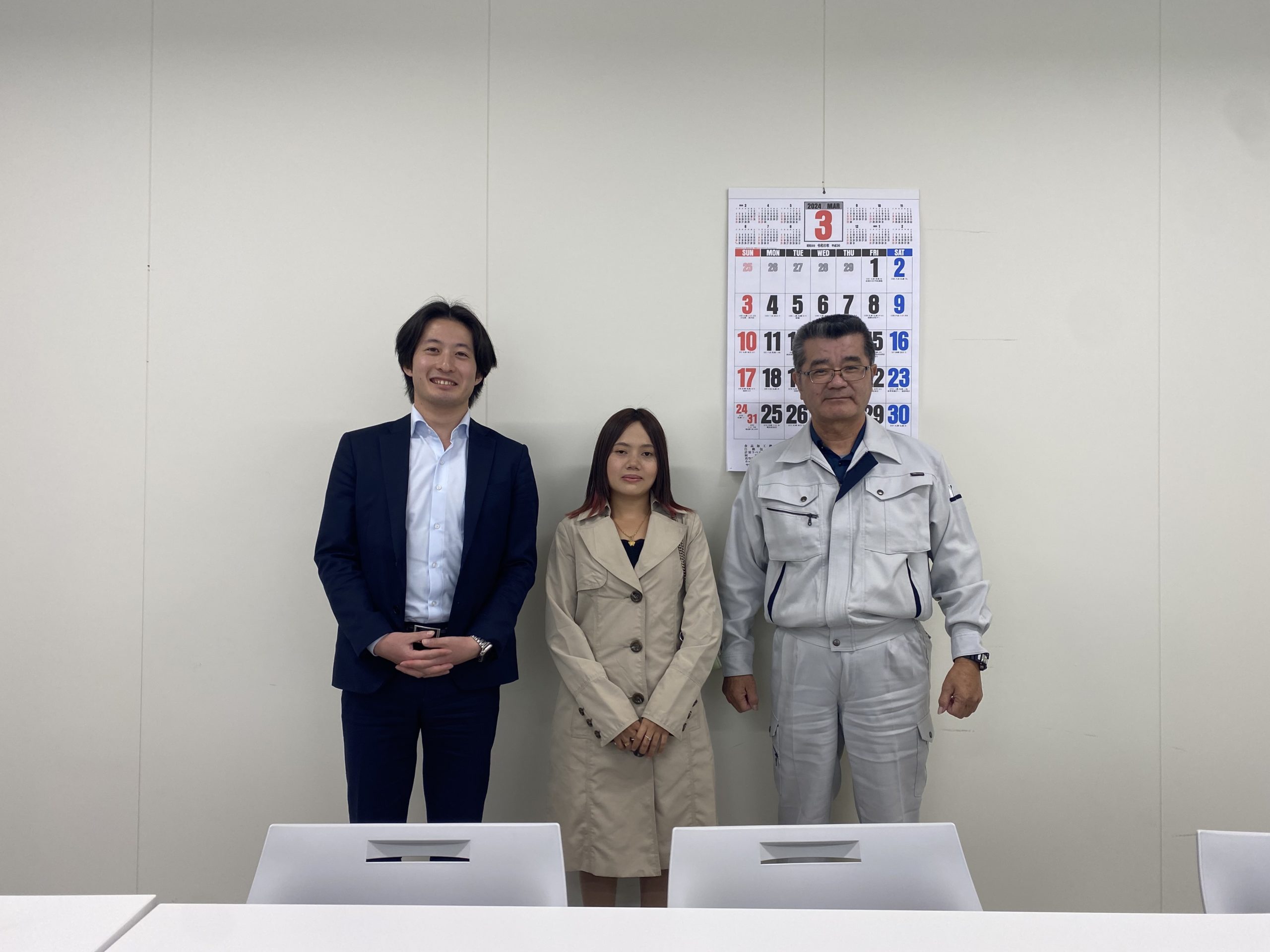 沖縄県の食鳥処理加工業様に配属いたしました。（ミャンマー女性1名　特定技能）
