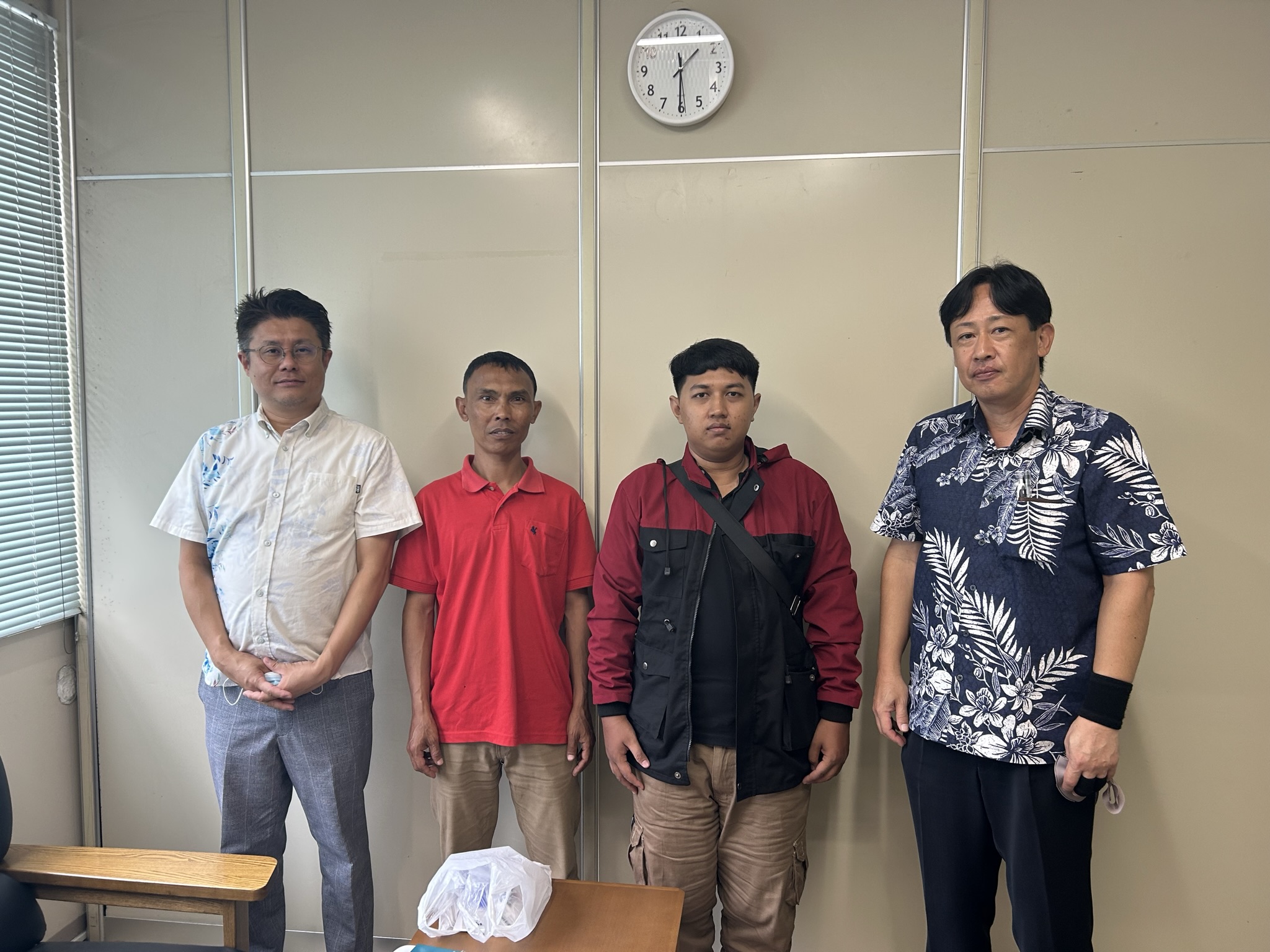 沖縄県の食品製造業様に配属いたしました。(インドネシア人男性2名)