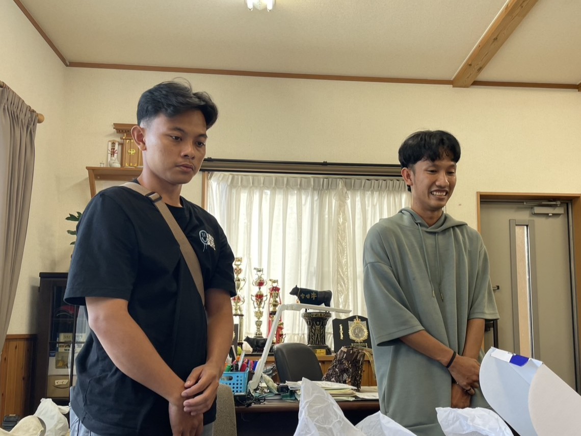 宮崎県の農業経営企業様に配属しました。（インドネシア人男性2名、特定技能）