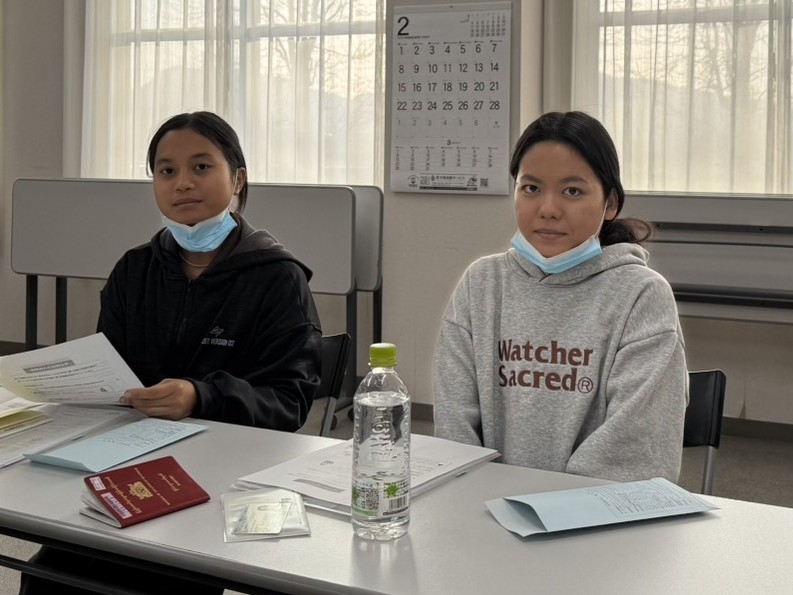 山口県の介護施設様に配属いたしました。（ミャンマー人女性2名 特定技能）
