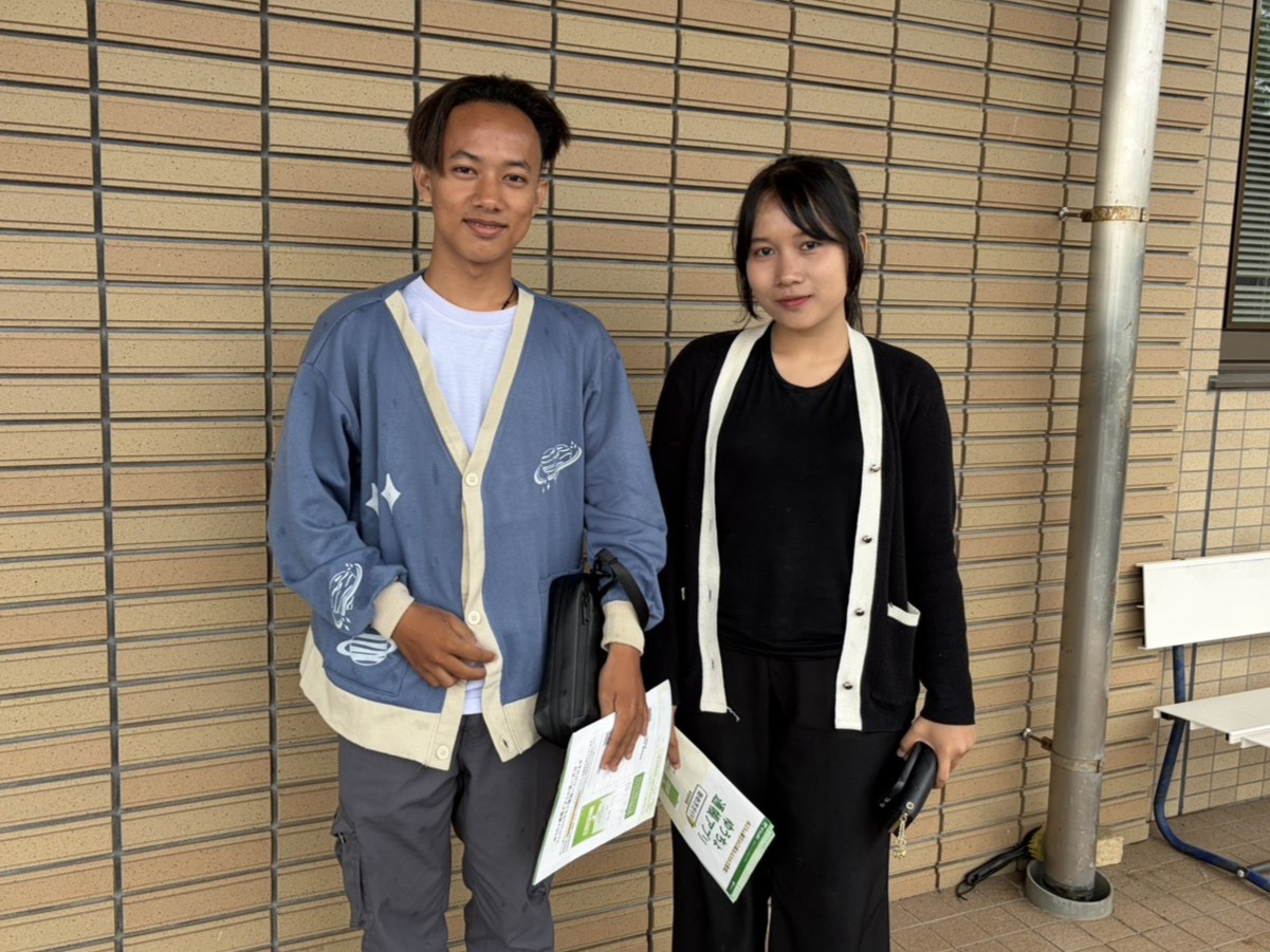 熊本県の介護施設様に配属いたしました。（インドネシア人男性1名、女性1名 特定技能）