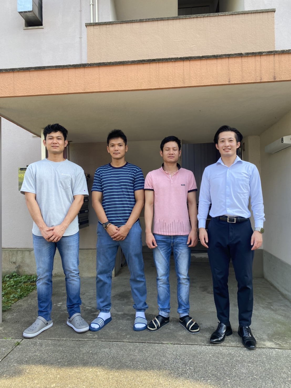 福岡県の食肉加工業様に配属いたしました。（ミャンマー人男性3名 特定技能）