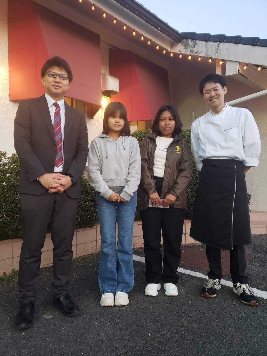 熊本県の外食業の企業様に配属いたしました。（ミャンマー女性2名 特定技能）