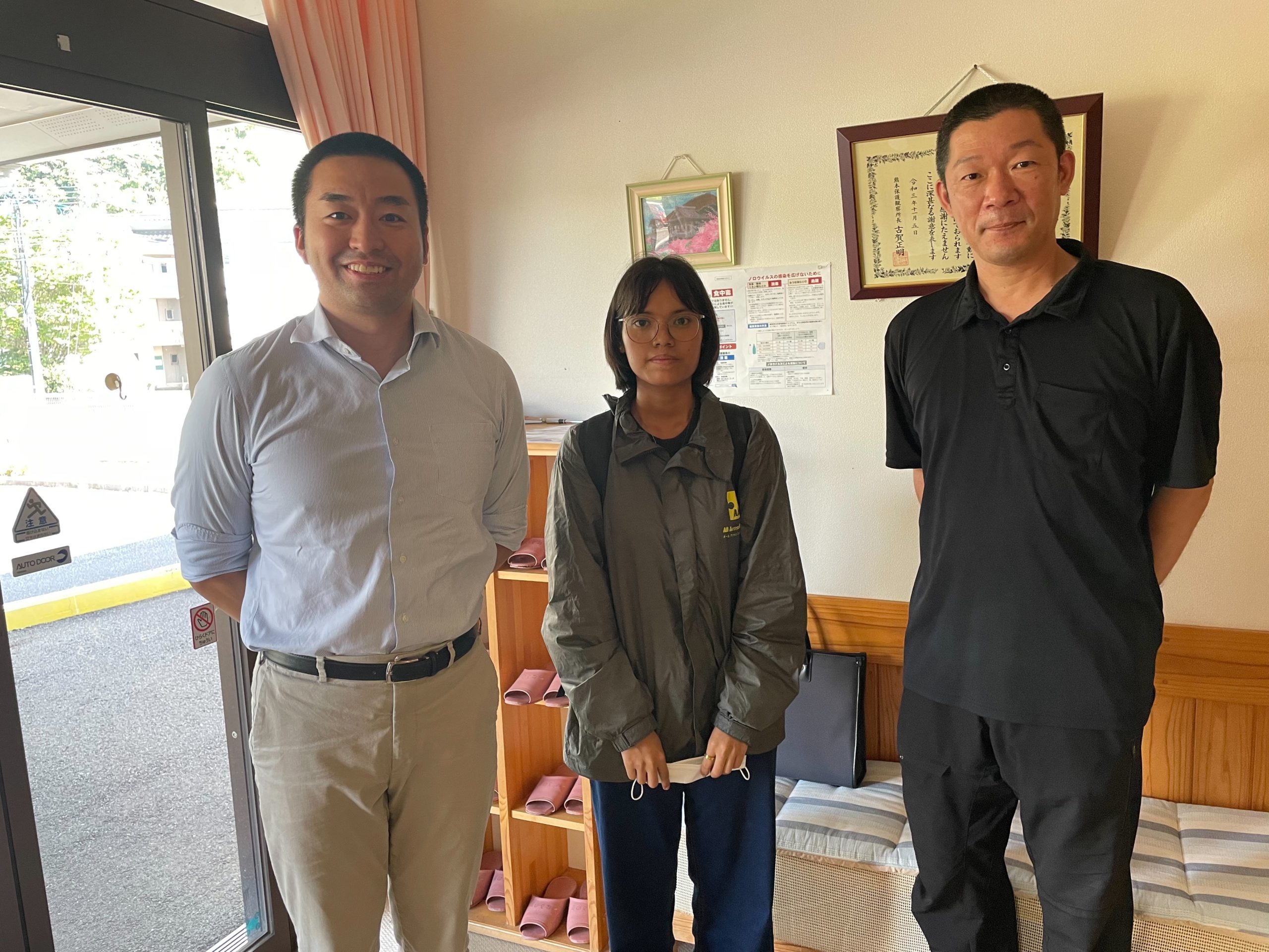 熊本県の介護施設様に配属いたしました。（ミャンマー人女性2名 特定技能）