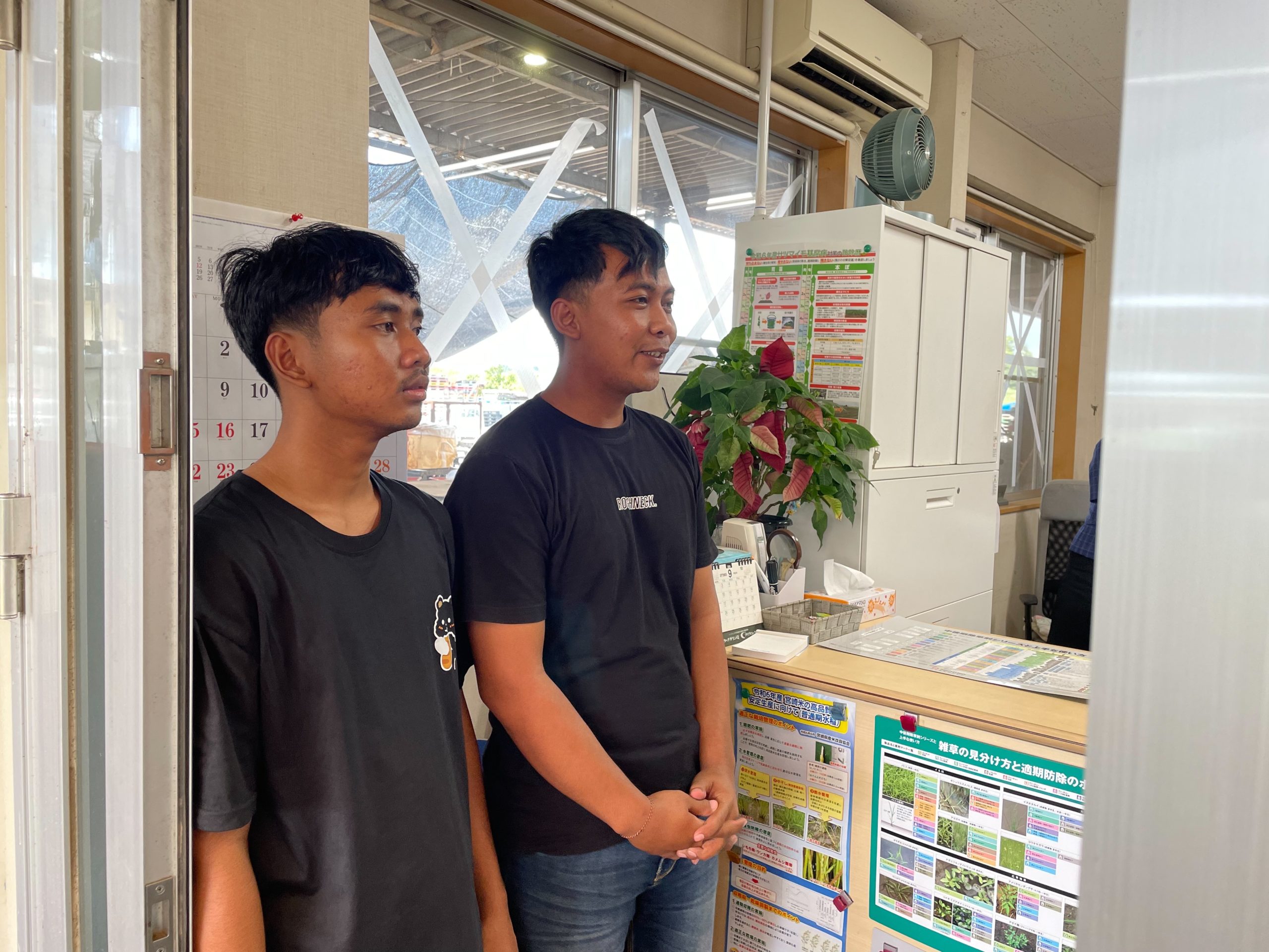 宮崎県の農業経営企業様に配属いたしました。（インドネシア人男性2名　特定技能）