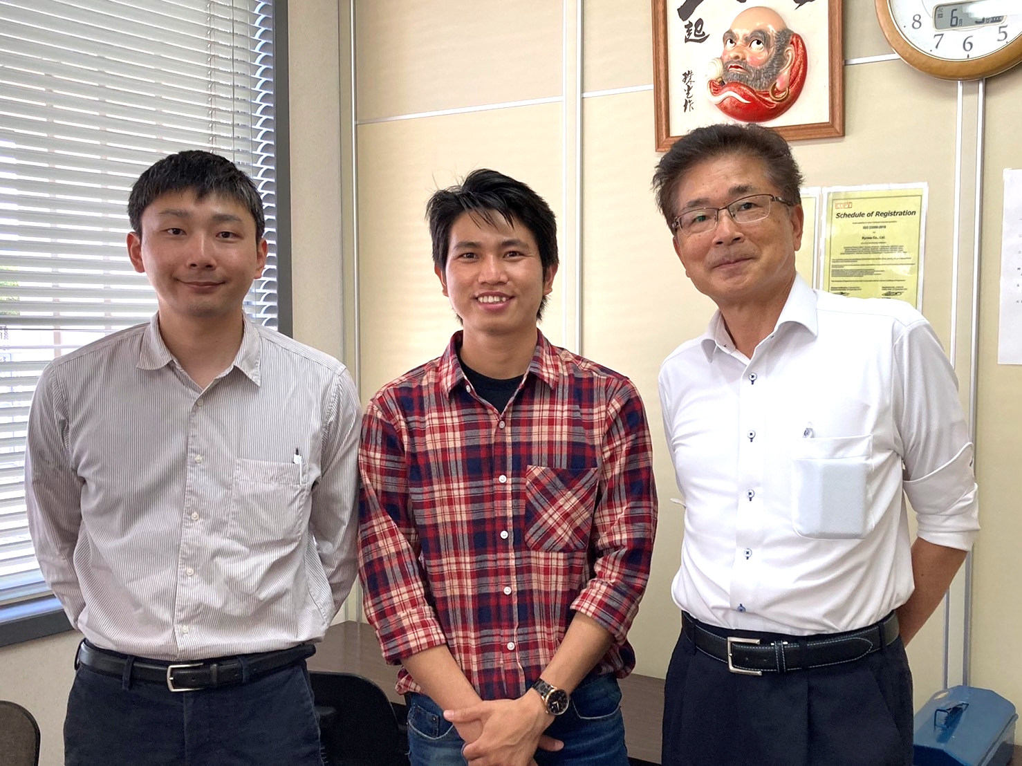 福岡県の乾燥食品製造の企業様にミャンマー男性1名配属いたしました。